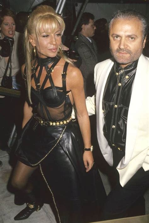 versace 90s supermodels|early photos of donatella versace.